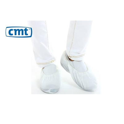 CMT CPE Shoe cover White, 410 x 150 mm 70 mµ Roughened 1000