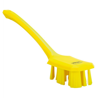 Vikan UST 4196-6 washing-up brush, large yellow, yellow, long