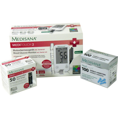 Medisana MediTouch2 Blood Glucose Meter Starter Pack Plus