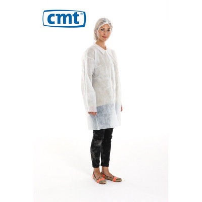 PP Non Woven Visitor Jacket White L 30 Gr. 100 St.