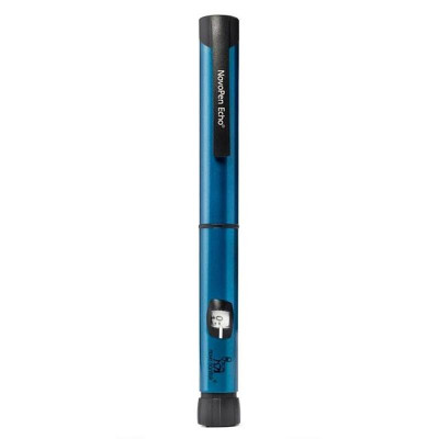 Bolígrafo de insulina Novopen Echo azul