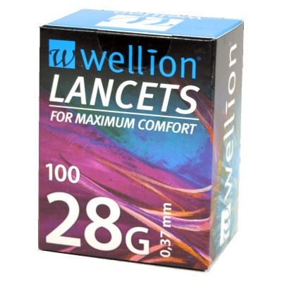 Wellion 28G lancets 100 pieces