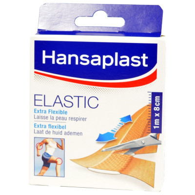 Hansaplast Elastic 1m x 8cm - www.ehbo-centrum.nl