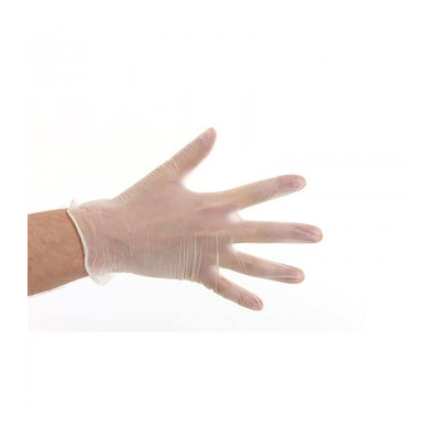 Vinilne rokavice brez pudra, bele 100 kosov