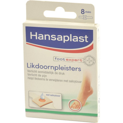 Hansaplast Voet likdoornpleister 8 st. - www.ehbo-centrum.nl