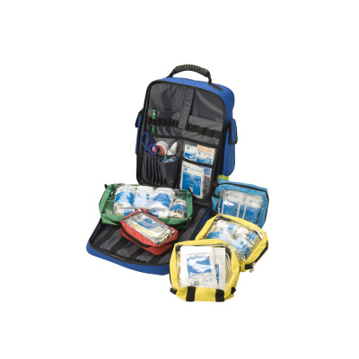 Erste-Hilfe-Rucksack Blau mit BHV 2016 Füllung