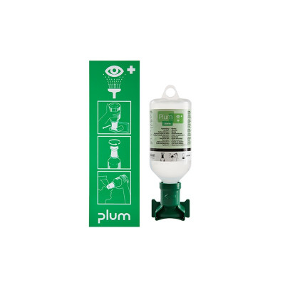 PLUM Oogspoelstation met 1 x 500ml 0.9% Sod.Chloride -
