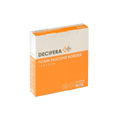 Decifera Foam Silicone border 7,5 x 7,5 cm 5St.