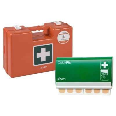 BHV First aid kit with Quickfix Plaster dispenser