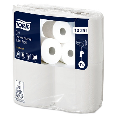 Tork Premium toiletpapier 2-lgs wit 50 mtr x 10 cm pk à 48 rol/198 vel(12x4)