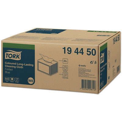 Tork Premium spec work towels W8 blue, 320 sheets