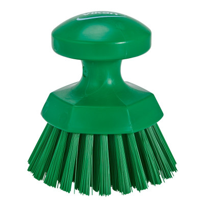 Vikan Hygiene 3885-2 ronde werkborstel groen, harde vezels