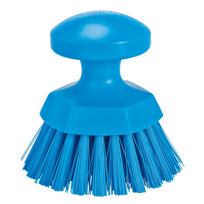 Vikan Hygiene 3885-3 ronde werkborstel blauw, harde vezels, ø110mm