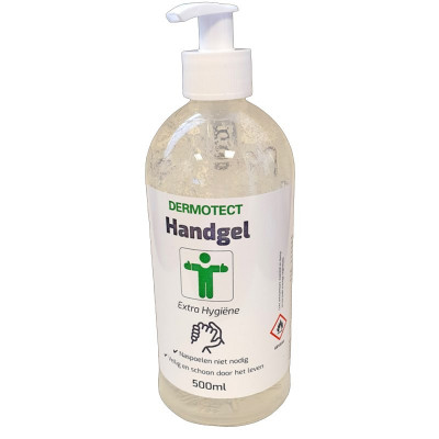 Dermotect Handgel Extra higiene com bomba 500ml
