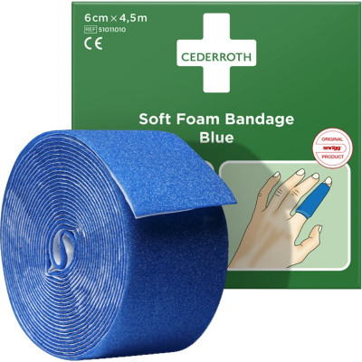 Cederroth Snogg Soft Foam Blauw 6 x 450cm rol 