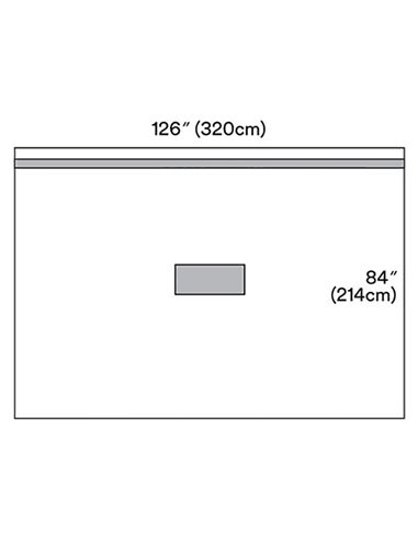 3M Steri-Drape 1014 Verticaal isolatielaken 317,5 x 211 cm 5 Stuks