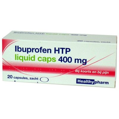 Ibuprofen HTP liquid caps 400mg 20 caps - www.ehbo-centrum.nl