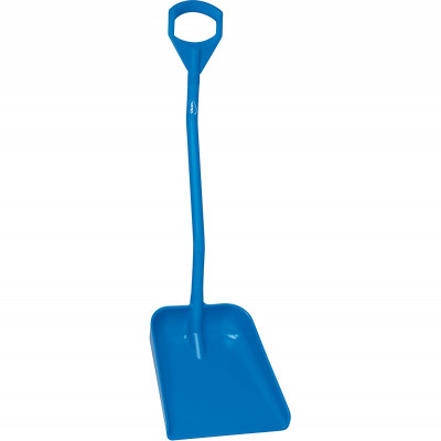 Vikan Hygiene 5600-3 schop, blauw, steel 114cm, groot blad 38x34cm