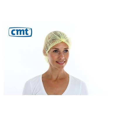 CMT PP Non Woven Hair net Yellow 100 Pieces